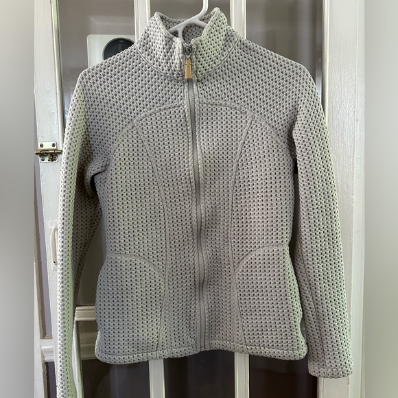 Track & Field Gray Jacket Flattering Cut Size S/M EUC - Picture 1 of 6